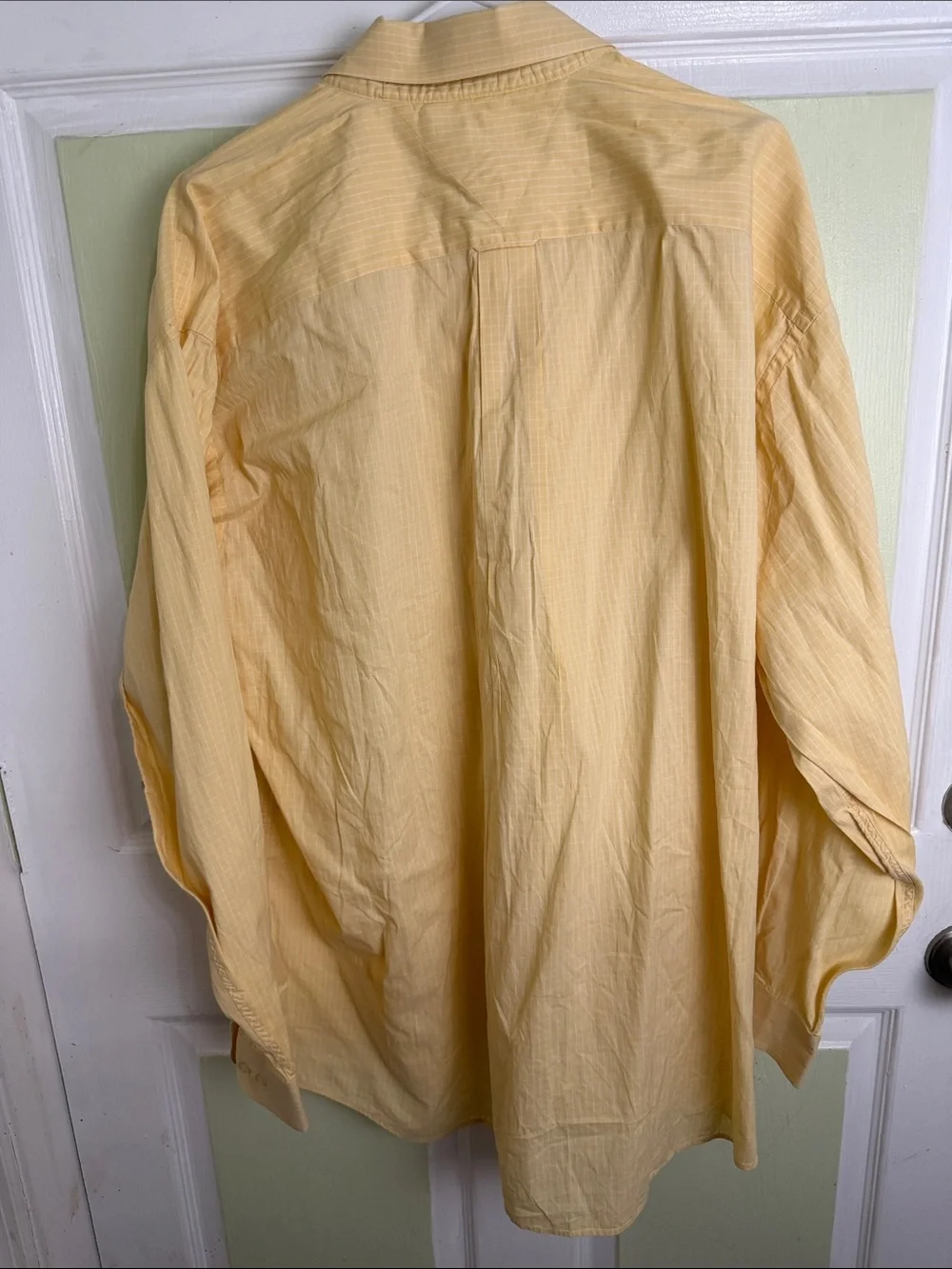 Tommy Hilfiger Pale Yellow Long-Sleeve Button Shirt